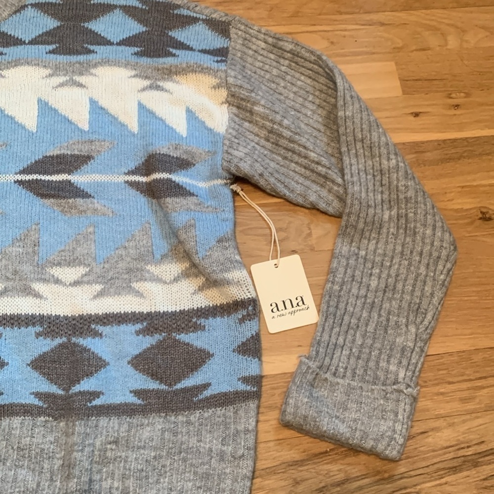 NWT ana Long Sleeve Crewneck Southwestern Style Pullover Sweater Women’s XXL - Picture 5 of 14